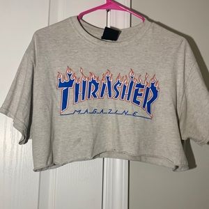 cropped thrasher shirt
